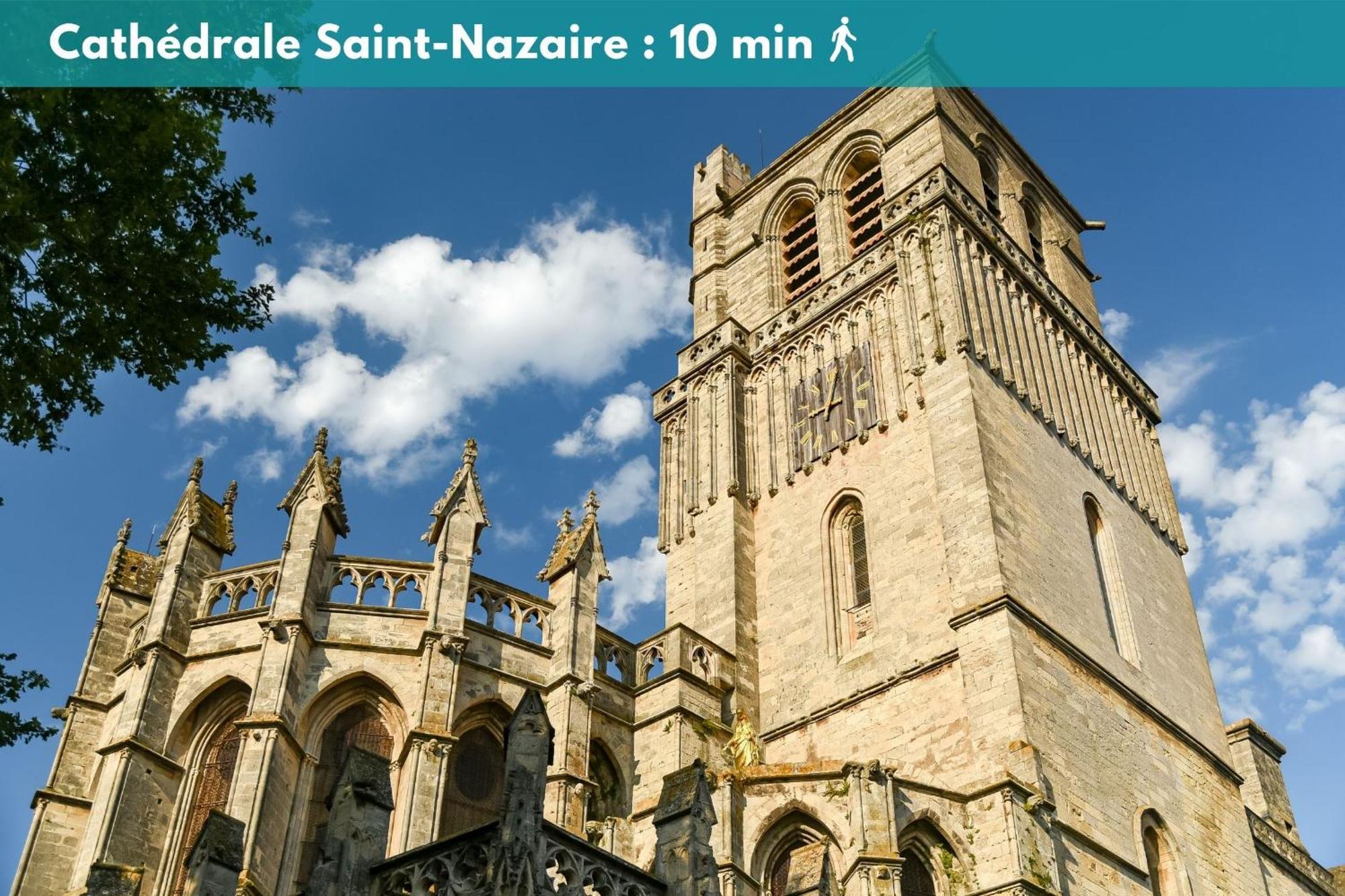 Elegant Studio Climatise 'Alma 2' - Coeur De Beziers - Wifi Fibre - Netflix Exterior foto